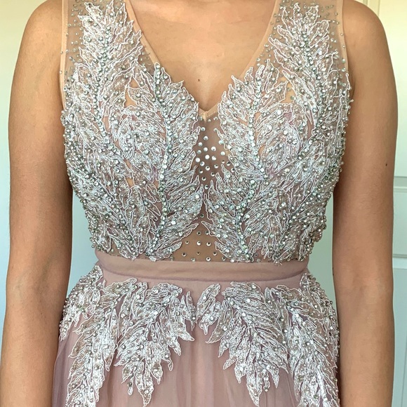 TERANI COUTURE PINK PROM DRESS size 0 - Picture 7 of 10